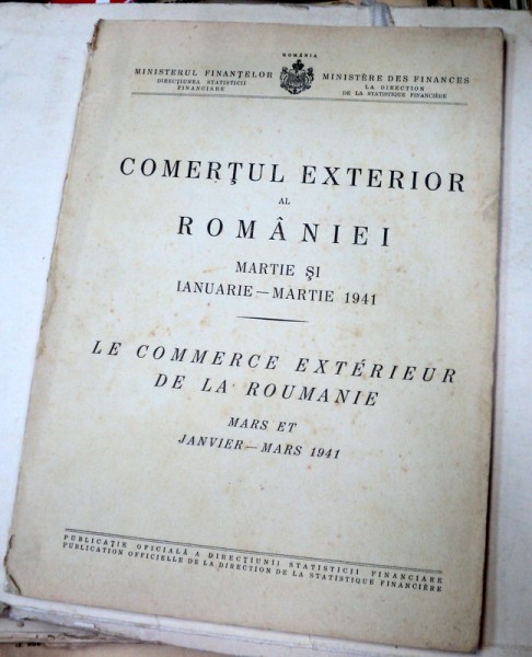 COMERTUL EXTERIOR AL ROMANIEI 1941