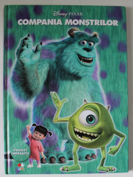 COMPANIA MONSTRILOR , DISNEY PIXAR , SERIA ' POVESTI INDRAGITE ' NR. 8, LIPSA CD *