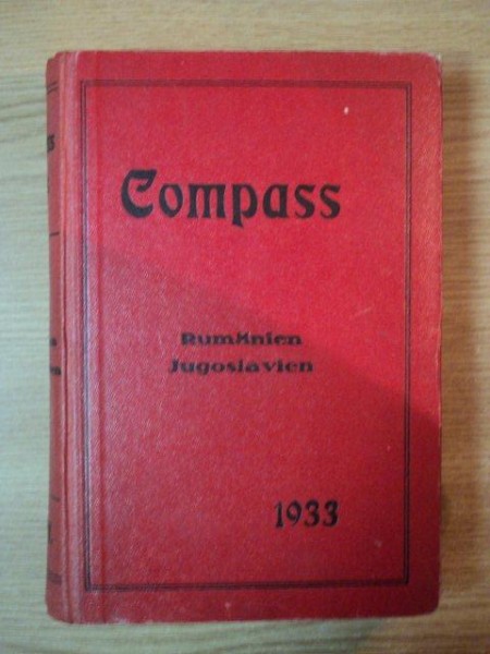 COMPASS. ANUARUL FINANCIAR 1933,  EDITIE BILINGVA (IUGOSLAVA-ROMANA)