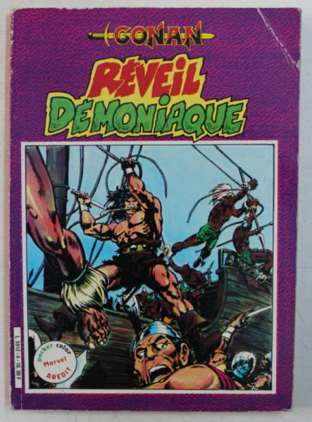 CONAN LE BARBARE  - REVEIL DEMONIAQUE , NO . 4 / 1984