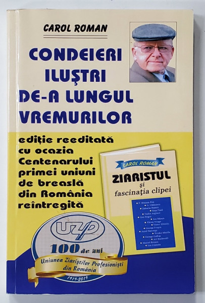 CONDEIERI ILUSTRI DE - A LUNGUL VREMURILOR de CAROL ROMAN , 2019