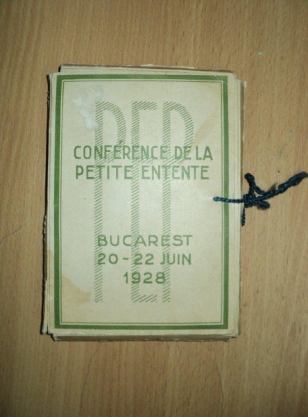 CONFERENCE DE LA PETITE ENTENTE, CONFERINTA MICII ANTANTE, BUCURESTI, 1928