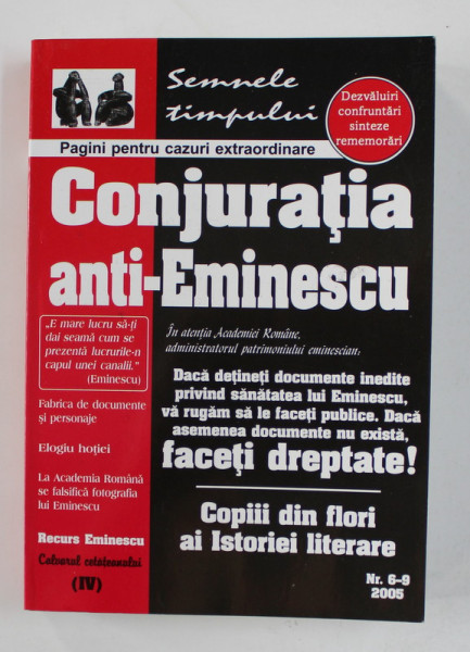 CONJURATIA ANTI - EMINESCU , NUMERELE 6 - 9 DIN 2005