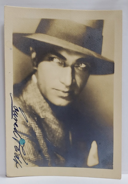 CONRAD VEIT  (1893 -1943 )  ACTOR GERMANO - BRITANIC DE FILM   , FOTOGRAFIE CU AUTOGRAF , PERIOADA INTERBELICA