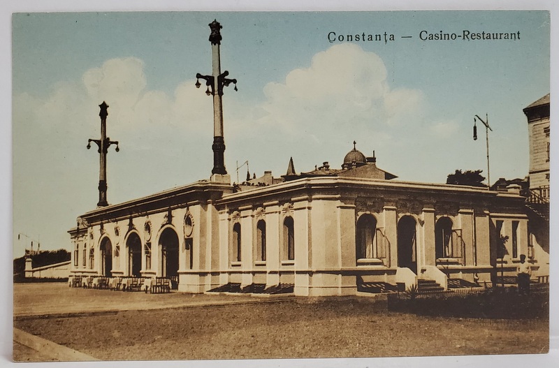 CONSTANTA - CASINO - RESTAURANT , CARTE POSTALA , INCEPUTUL SEC . XX