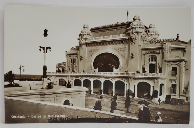 CONSTANTA , CAZINO SI RESTAURANTUL , CARTE POSTALA , INCEPUTUL SEC. XX