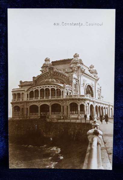 CONSTANTA  - CAZINOUL , CARTE POSTALA ILUSTRATA , MONOCROMA, NECIRCULATA , PERIOADA INTERBELICA