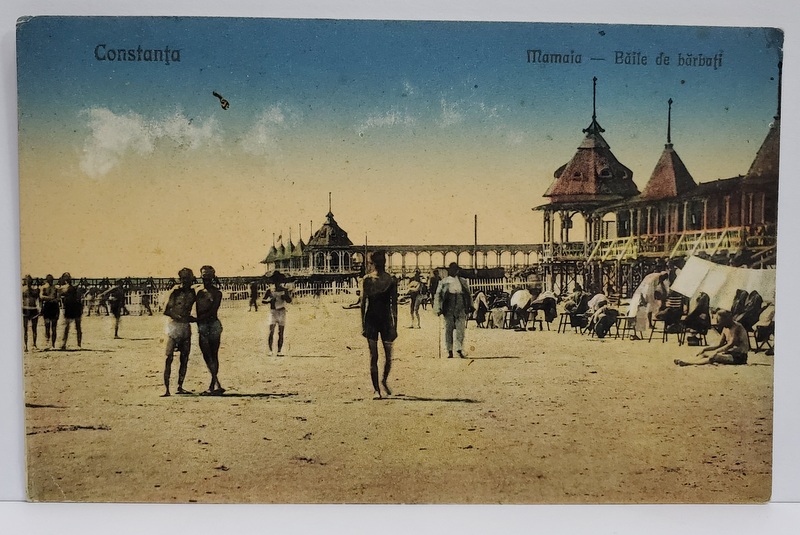 CONSTANTA , MAMAIA - BAILE DE BARBATI , CARTE POSTALA , 1926
