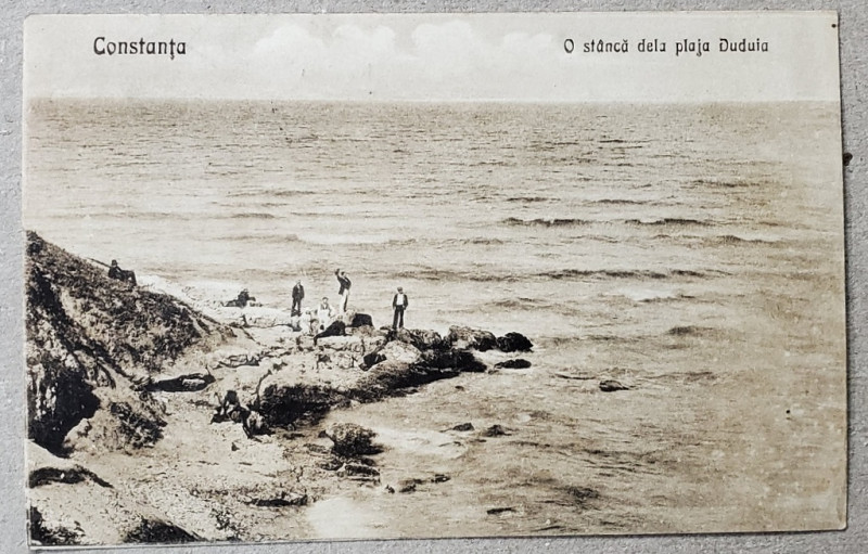 CONSTANTA , O STANCA DE LA PLAJA DUDUIA , CARTE POSTALA , 1934