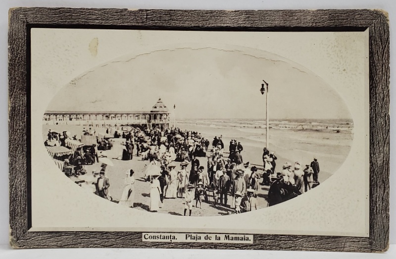 CONSTANTA , PLAJA DE LA MAMAIA , CARTE POSTALA EMBOSATA , 1910
