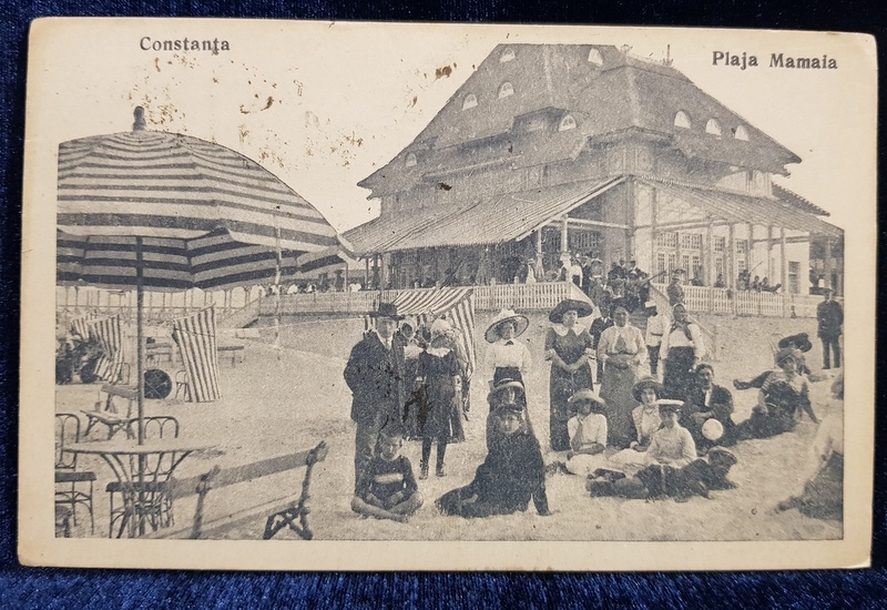 Constanta. Plaja Mamaia - CP Ilustrata
