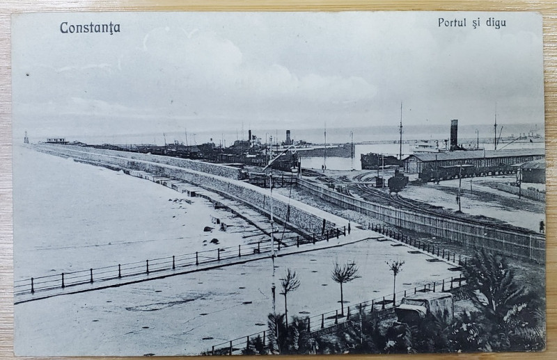 CONSTANTA , PORTUL SI DIGUL , 1922