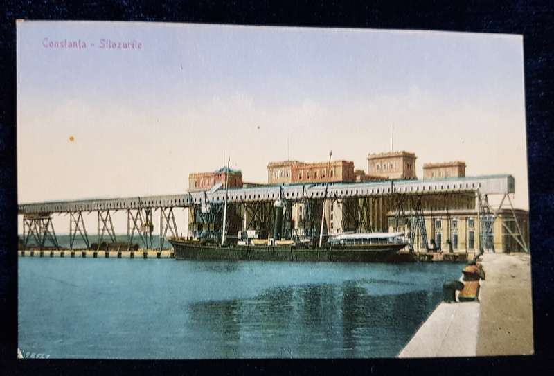 CONSTANTA  - SILOZURILE , CARTE POSTALA ILUSTRATA , POLICROMA, NECIRCULATA , PERIOADA INTERBELICA