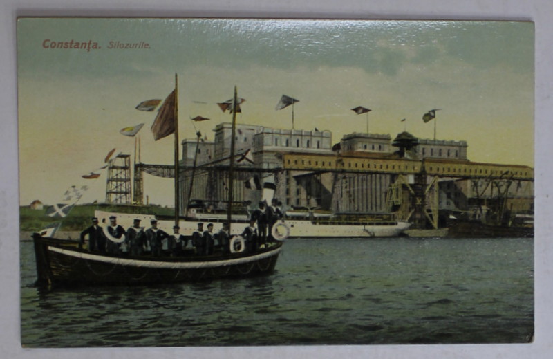 CONSTANTA , SILOZURILE , CARTE POSTALA , INCEPUT DE SECOL XX