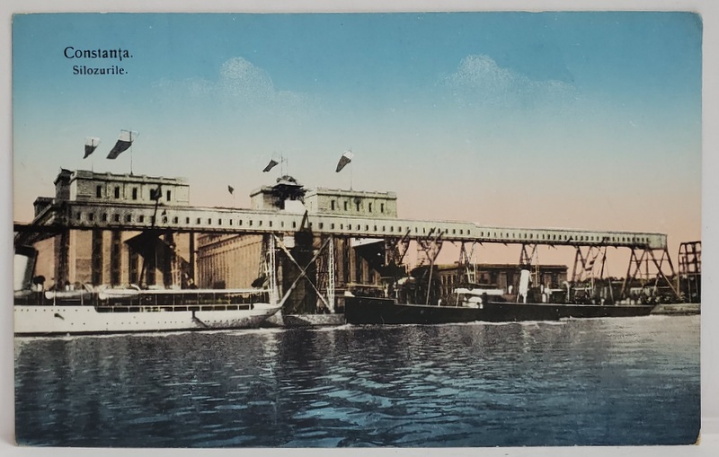 CONSTANTA , SILOZURILE , CARTE POSTALA , INCEPUTUL SEC. XX