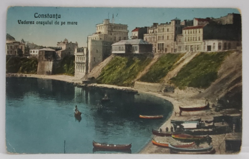 CONSTANTA , VEDEREA ORASULUI DE PE MARE , CARTE POSTALA , 1930