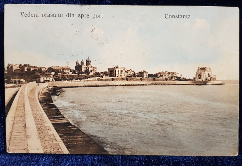 Constanta. Vederea orasului din spre port - CP Ilustrata