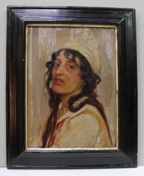 CONSTANTIN ARTACHINO ( 1870 -1954 ) , PORTRETUL SOTIEI ARTISTULUI