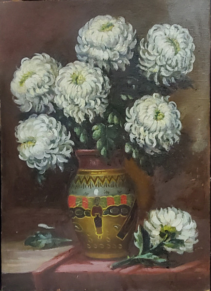 Constantin Radulescu - Vas cu Crizanteme
