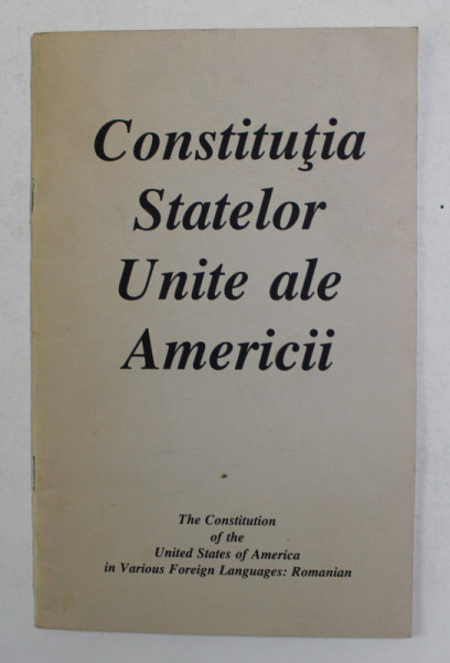 CONSTITUTIA STATELOR UNITE ALE AMERICII , ANII '90
