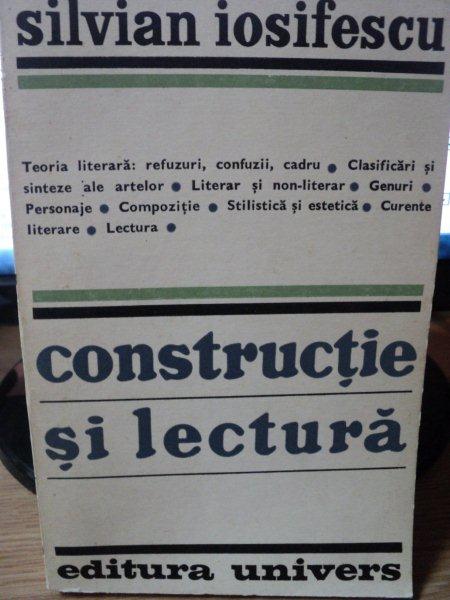 CONSTRUCTIE SI LECTURA-SILVIAN IOSIFESCU,BUC.1970