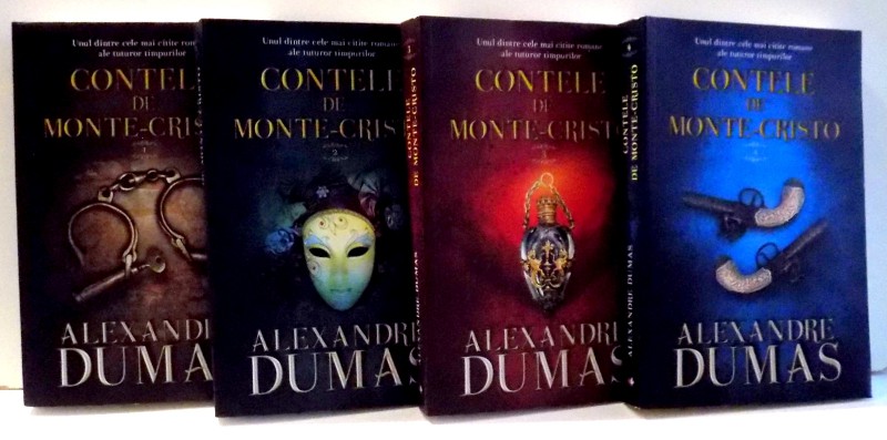 CONTELE DE MONTE - CRISTO ,  VOLUMELE I - IV de ALEXANDRE DUMAS , 2016