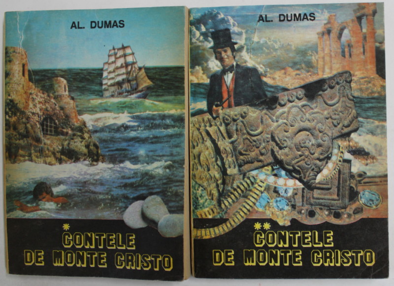 CONTELE DE MONTE CRISTO de AL. DUMAS , VOLUMELE I - II , 1992