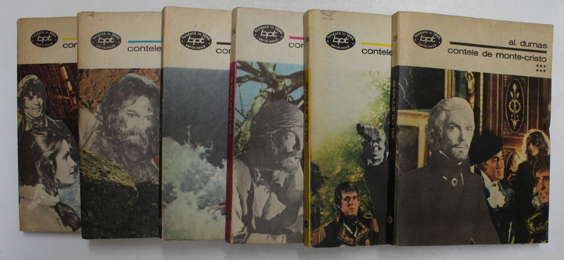 CONTELE DE MONTE CRISTO de ALEXANDRE DUMAS , VOLUMELE I - VI , 1985 , COLECTIA  BPT *