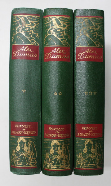CONTELE DE MONTE CRISTO , VOLUMELE I - III , in romaneste de GELLU NAUM , de ALEX DUMAS , 1957 * MICI DEFECTE