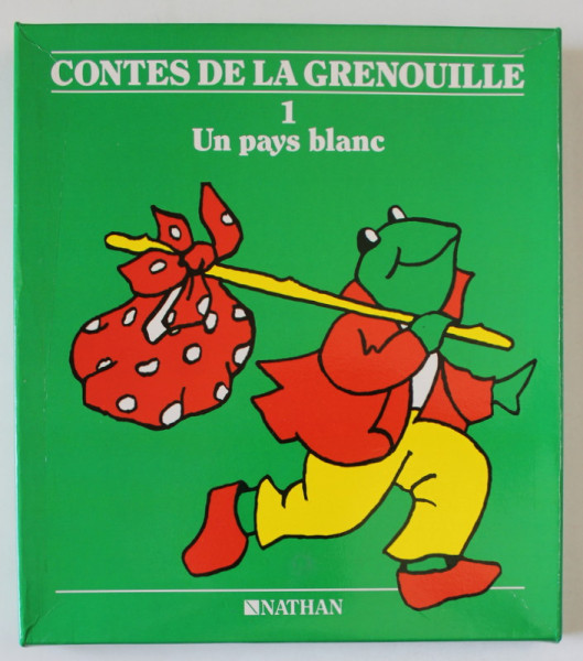 CONTES DE LA GRENOUILLE , 1 . UN PAYS BLANC par JACKY GIRARDET ..SYLVIE TOUX , illustrations CATHERINE MONDOLONI ,  , SET CU CARTE SI CASETA AUDIO IN LIMBA FRANCEZA , 1988