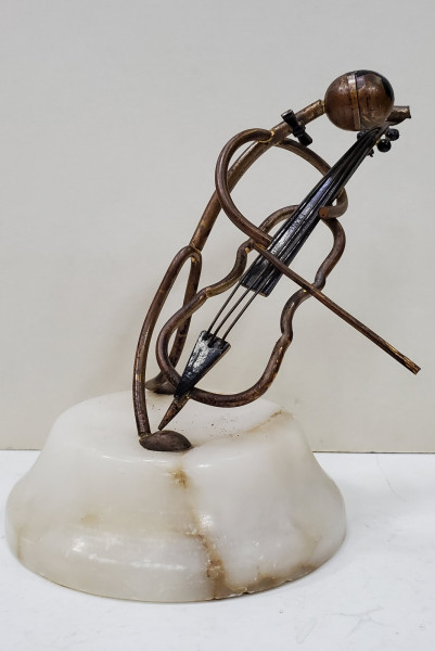 Contrabas, Sculptura art deco, stil Hagenauer