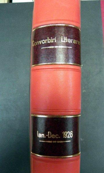 CONVORBIRI LITERARE 1926