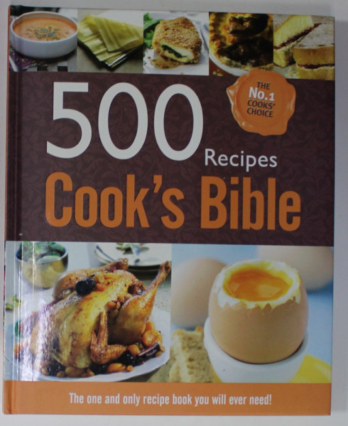 COOK 'S BIBLE , 500 RECIPES , 2013, PREZINTA HALOURI DE APA *