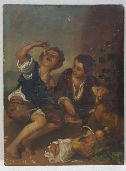 Copii la picnic - Nesemnat, Sfarsit sec. XIX