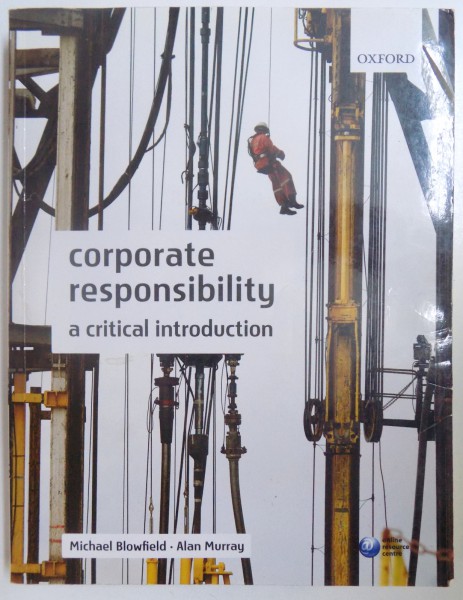 CORPORATE RESPONSIBILITY. A CRITICAL INTRODUCTION by MICHAEL BLOWFIELD & ALAN MURRAY  2008