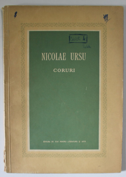 CORURI de NICOLAE URSU , 1956