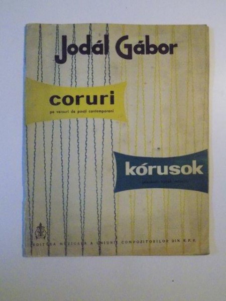 CORURI PE VERSURI DE POETI CONTEMPORANI de JODAL GABOR , 1962