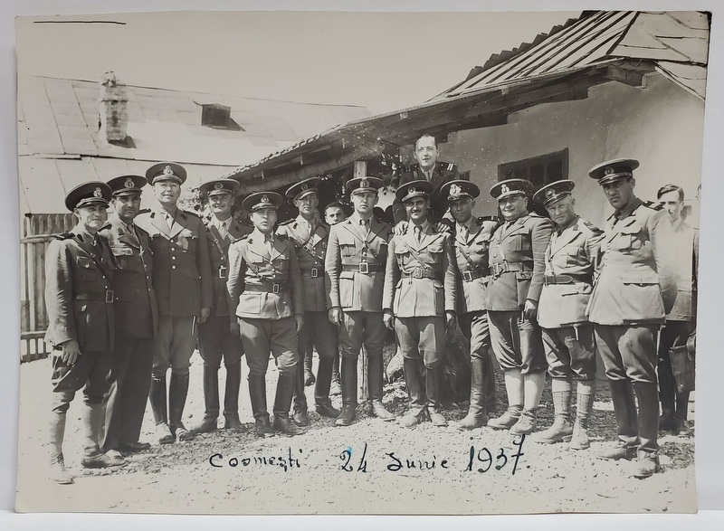 COSMESTI , OFITERI ROMANI , POZA DE GRUP , 24 IUNIE 1937