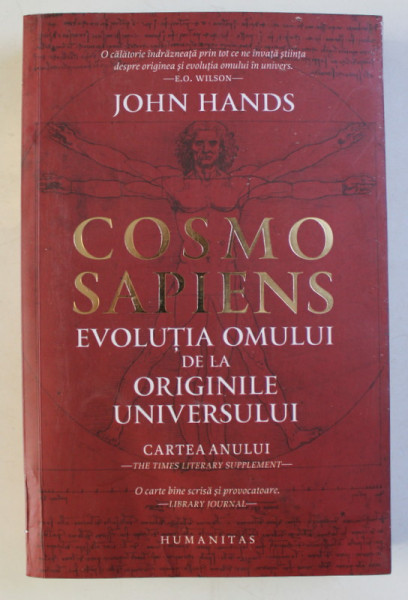 COSMO SAPIENS - EVOLUTIA OMULUI DE LA ORIGINILE UNIVERSULUI de JOHN HANDS , 2019