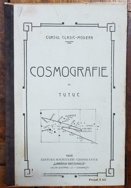 COSMOGRAFIE DE TUTUC - BUCURESTI, 1908