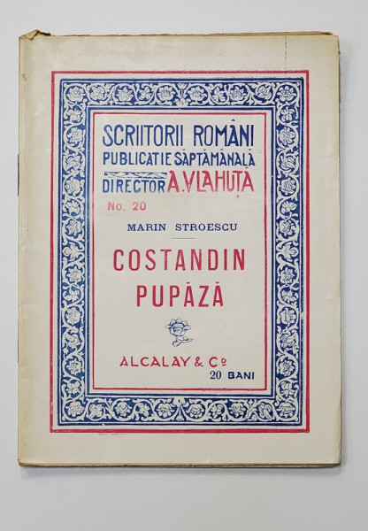COSTANDIN PUPAZA de MARIN STROESCU , EDITIE INTERBELICA