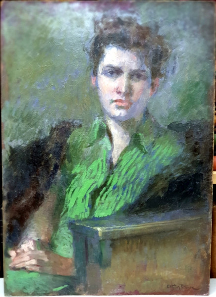 Costin Petrescu (1872-1954) - Portret de tanara