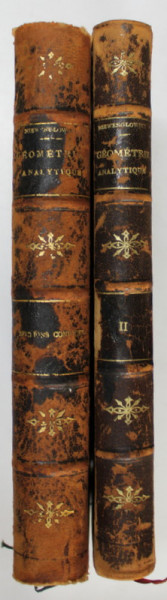 COURS DE GEOMETRIE ANALYTIQUE par B. NIEWENGLOWSKI , DEUX VOLUMES , 1894 - 1895