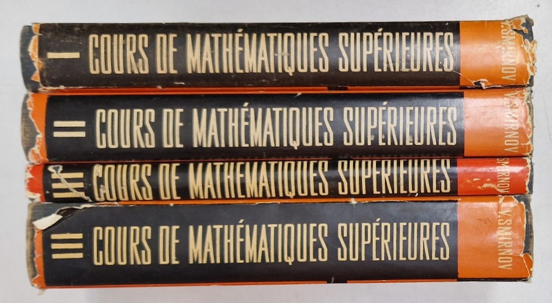 COURS DE MATHEMATIQUES SUPERIEURES par V. SMIRNOV , TOME I-III , 1970