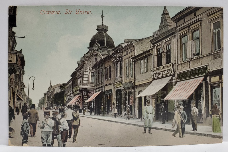 CRAIOVA , STRADA UNIRII , CARTE POSTALA , 1910