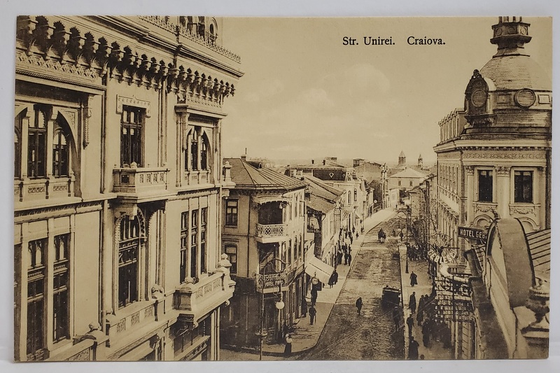 CRAIOVA , STRADA UNIRII , CARTE POSTALA , INCEPUTUL SEC. XX