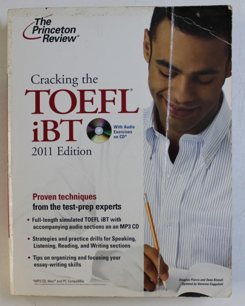 CRAKING THE TOEFL iBT - 2011 EDITION by DOUGLAS PIERCE and SEAN KINSELL , 2011 . LIPSA CD*