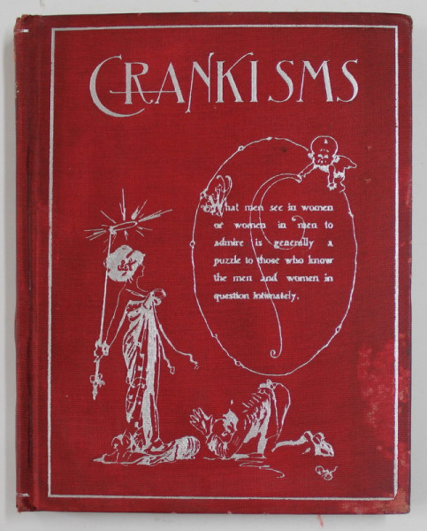 CRANKISMS by LISLE DE VAUX , pictured by GARE VICTOR , 1901, COOPERTA CU PETE SI URME DE UZURA