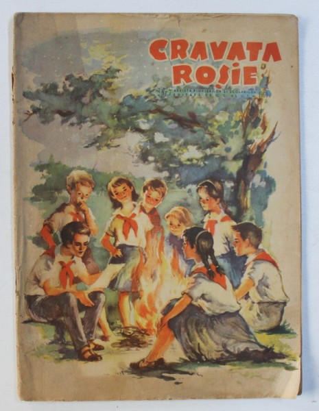 CRAVATA ROSIE - REVISTA PIONIERILOR SI SCOLARILOR , NR . 9 , 1961