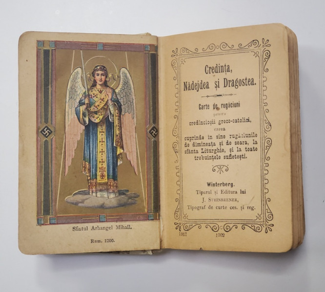 Credinta, Nadejde si Dragoste. Carte de rugaciuni pentru credinciosii greco-catolici - Winterberg, 1917